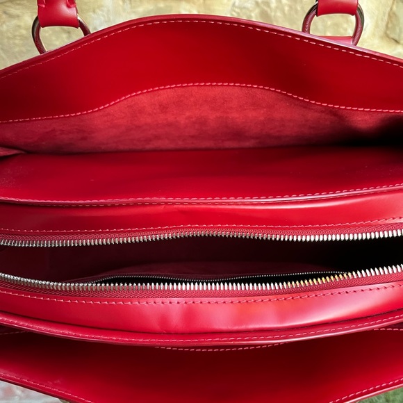 Louis Vuitton red epi leather pont neuf PM handbag preowned condition - Picture 6 of 17